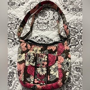 Vera Bradley Mocha Rouge Cross Body Bag